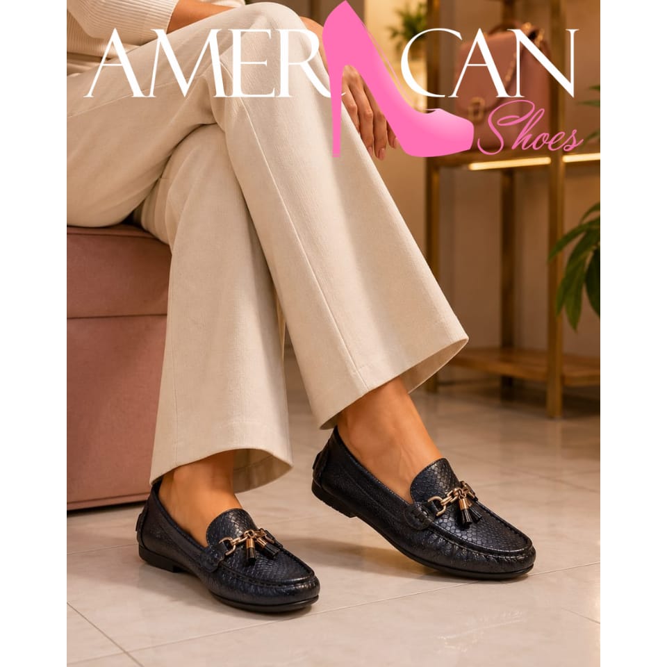 MOCASIN PLANO NEGRO